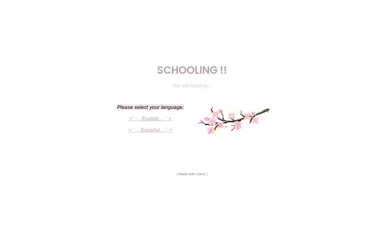 Carrd profile picture for @schooling